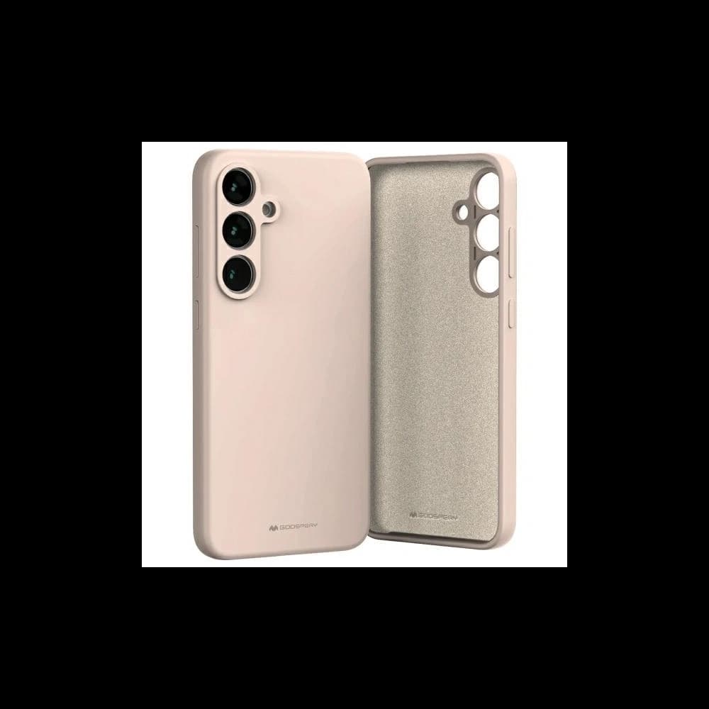 Mercury silikonový kryt Samsung Galaxy S24 FE písečně růžový - 1