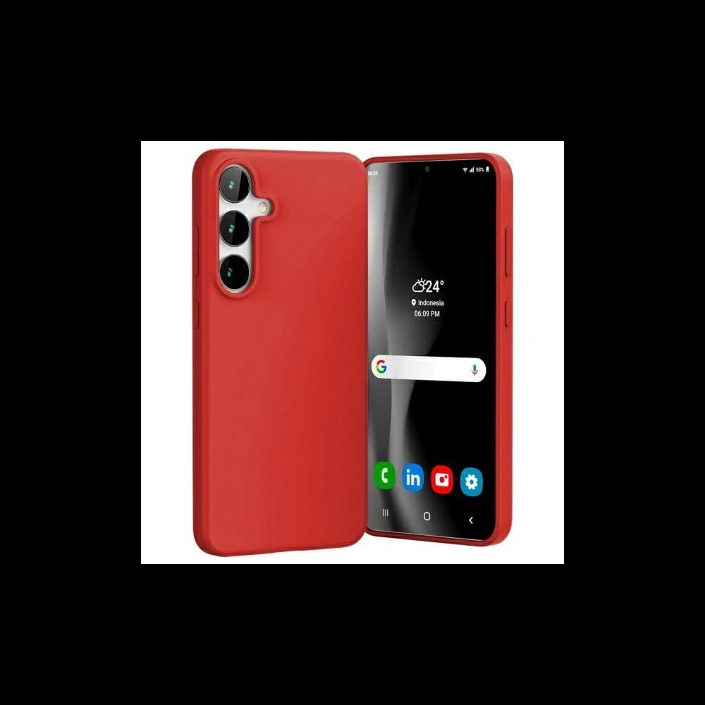 Mercury Soft Case Samsung Galaxy S24 FE červený - 1