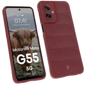 Bizon Case Tur Motorola Moto G55 5G burgundská