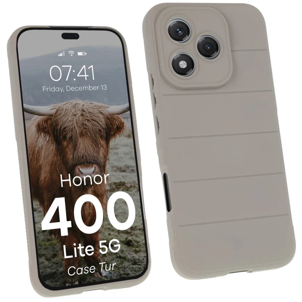 Bizon Case Tur Honor 400 Lite light gray - 1