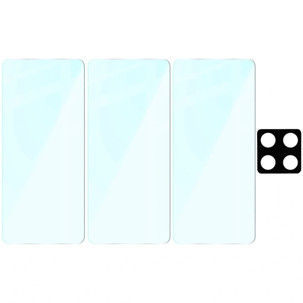 3x szkło na ekran + 1x szkło na aparat Bizon Glass Clear 2 Pack do Xiaomi 14T - 6