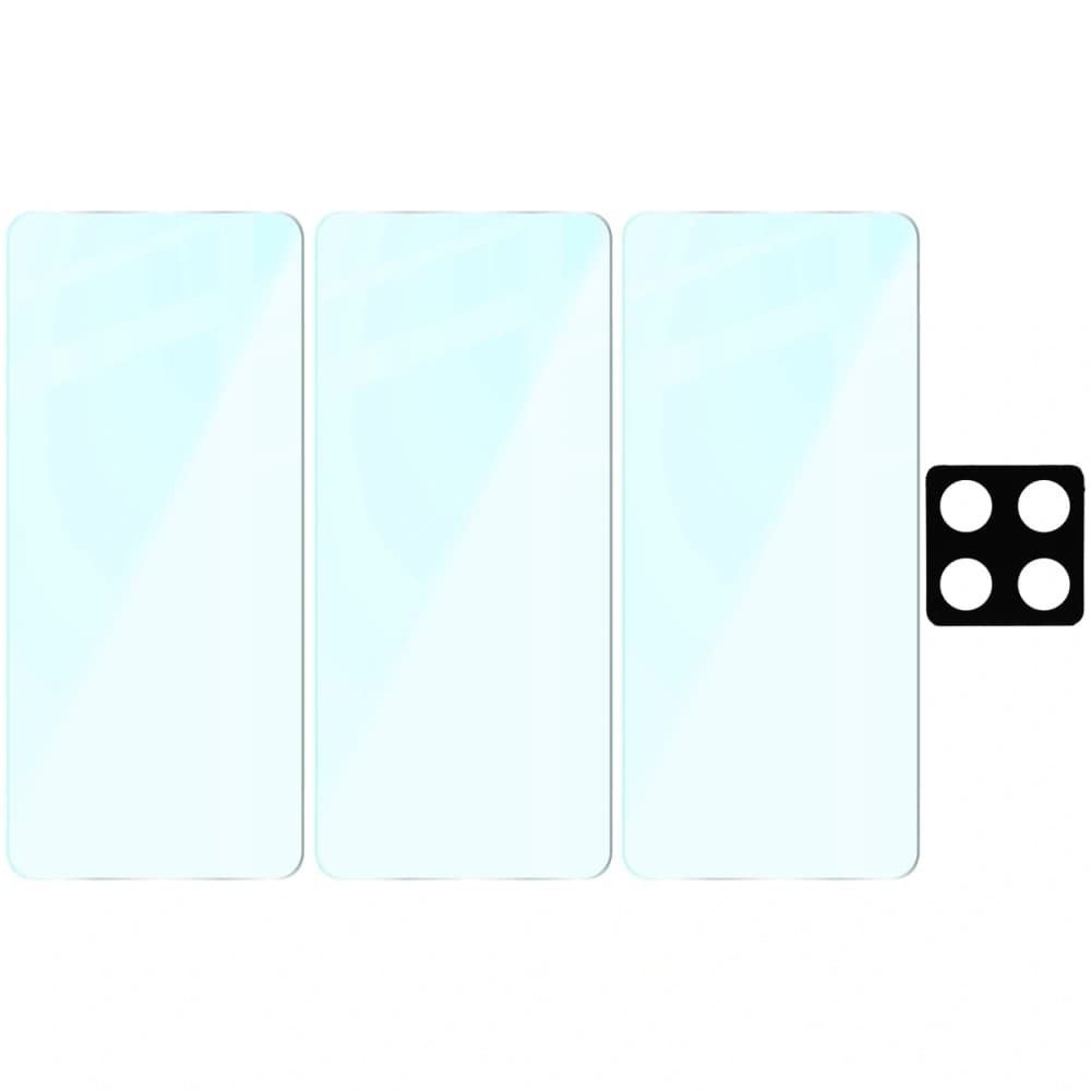 3x szkło na ekran + 1x szkło na aparat Bizon Glass Clear 2 Pack do Xiaomi 14T Pro - 6