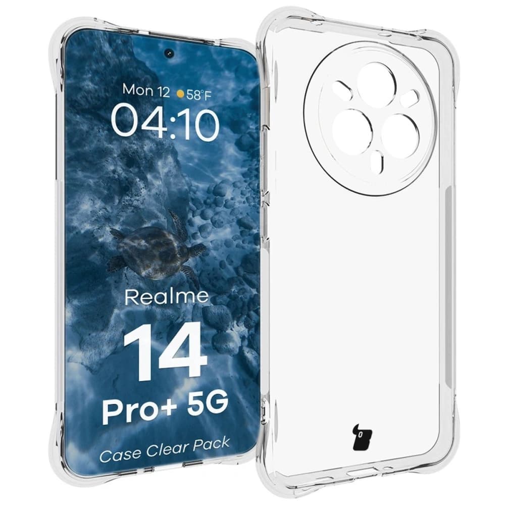 Etui + 2x folia na ekran Bizon Case Clear Pack do Realme 14 Pro+ Plus 5G - 3