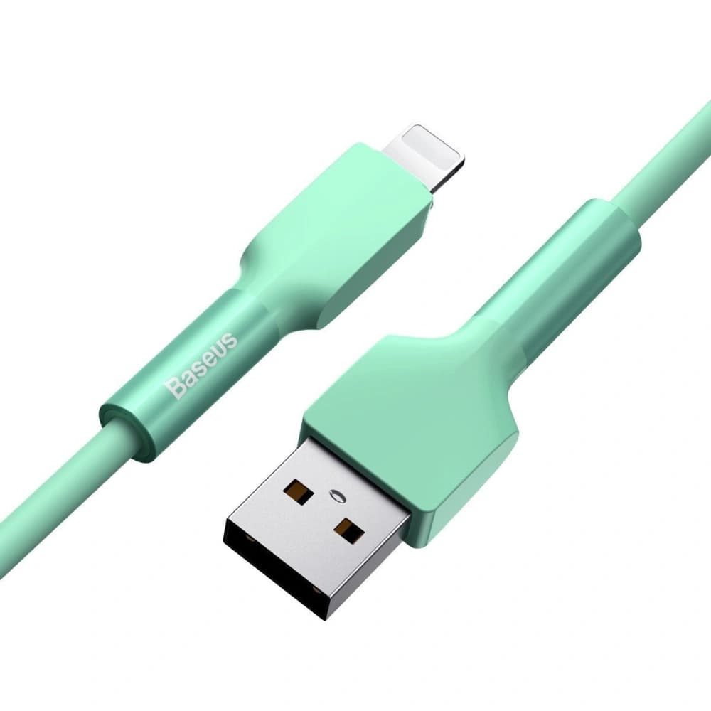 Baseus Silica Gel USB Lightning Cable 2.4A 1m (Green) - 3