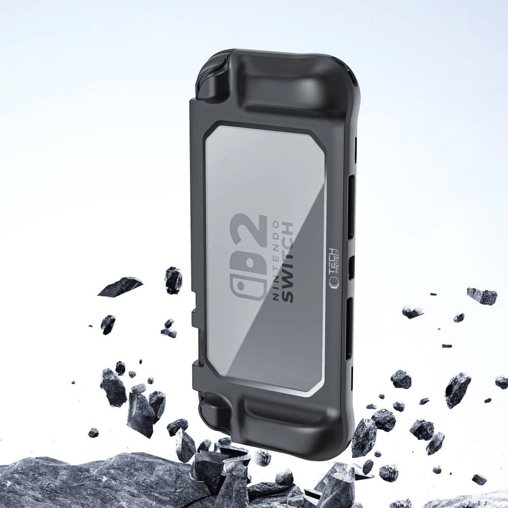 Etui Tech-Protect Magmat Nintendo Switch 2 Black/clear - 7