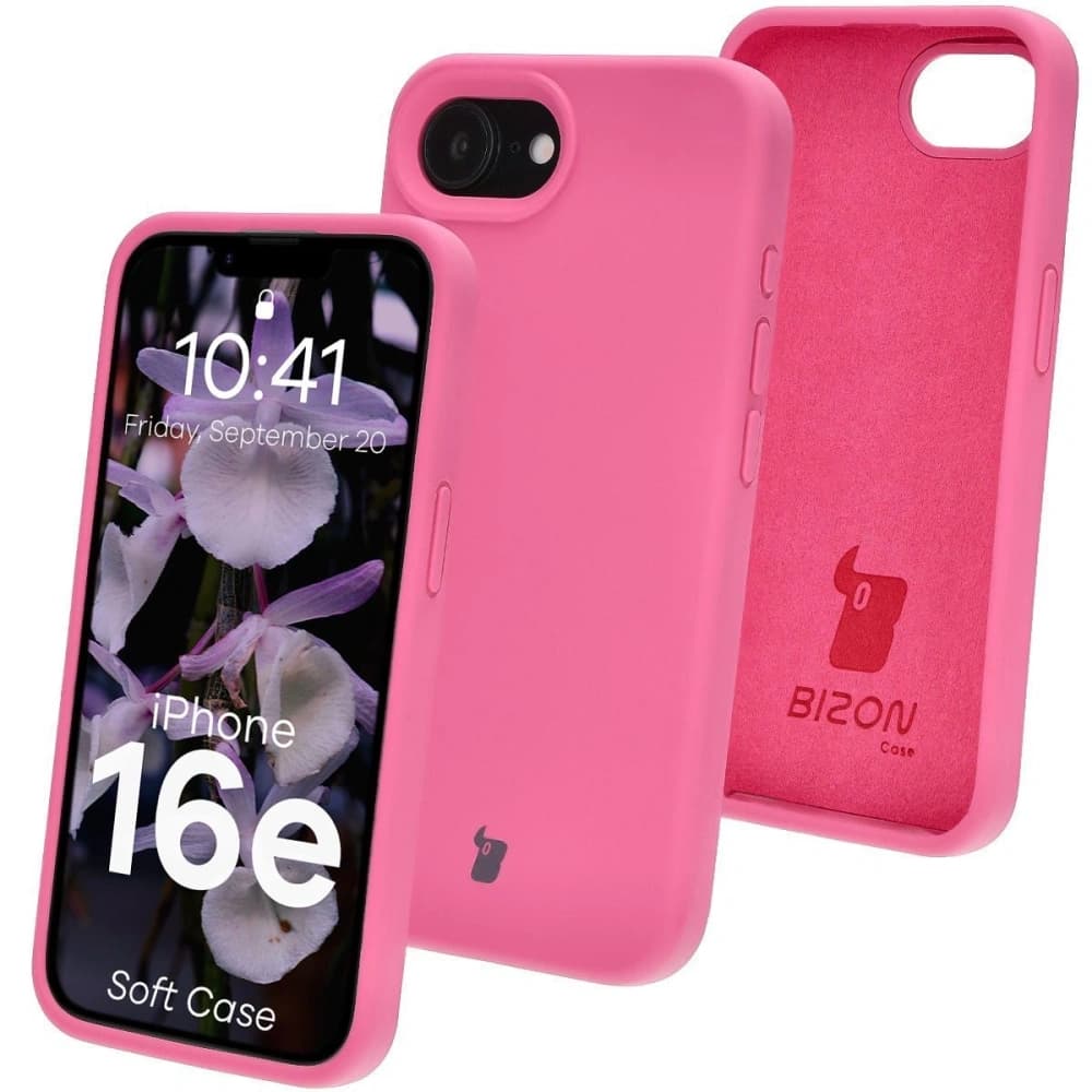Bizon Soft Case Apple iPhone 17e / 16e fuchsia - 1