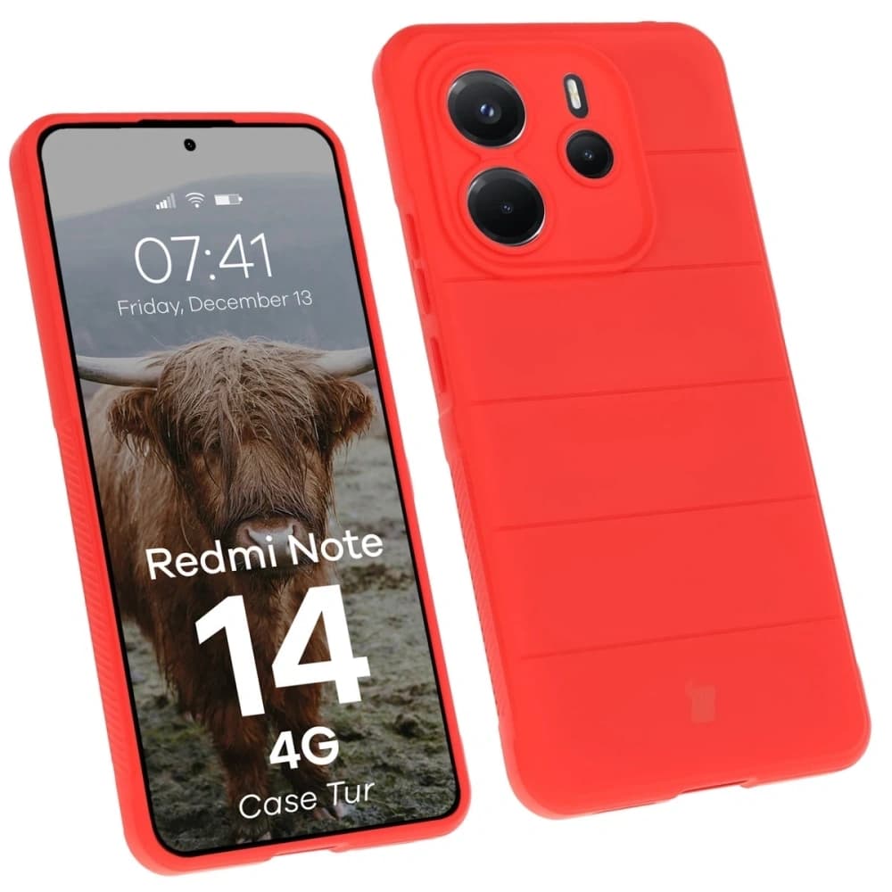 Bizon Case Tur Xiaomi Redmi Note 14 4G red - 1