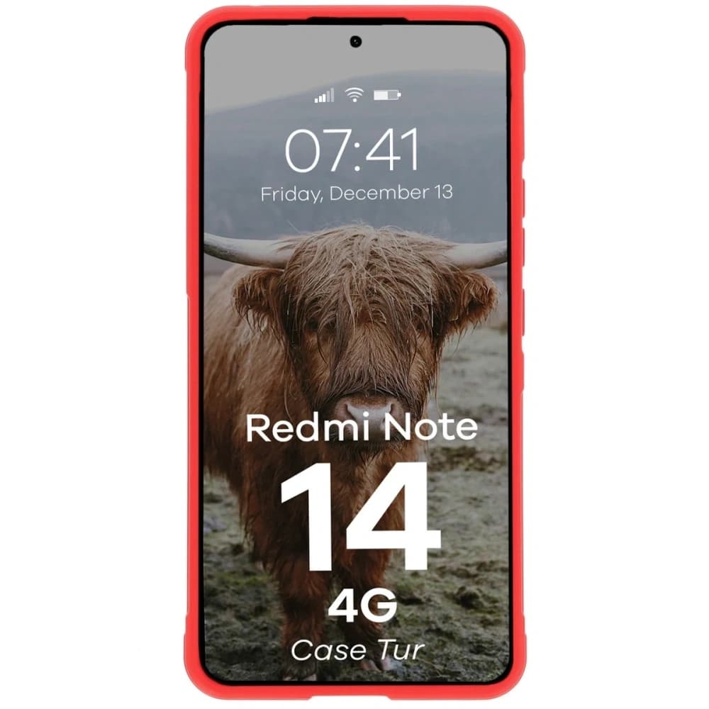 Bizon Case Tur Xiaomi Redmi Note 14 4G red - 5