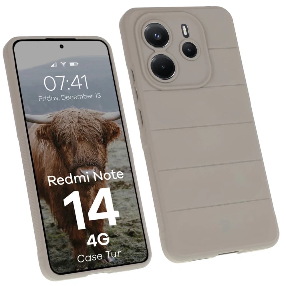 Bizon Case Tur Xiaomi Redmi Note 14 4G light gray - 1