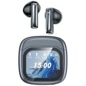 AWEI TP100 ENC Drahtlose In-Ear Kopfhörer Bluetooth 5.4 TWS + Dockingstation Schwarz