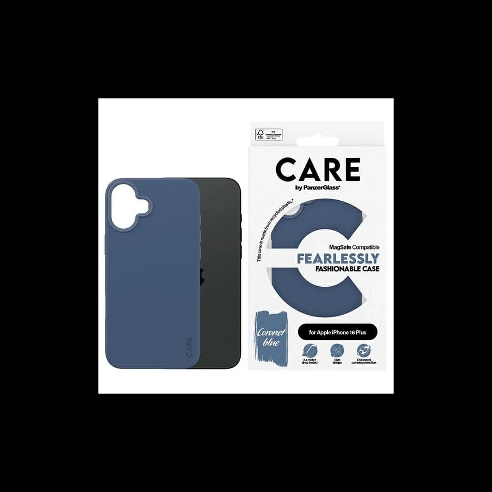 CARE by PanzerGlass Fashion MagSafe Apple iPhone 16 Plus kék - 1