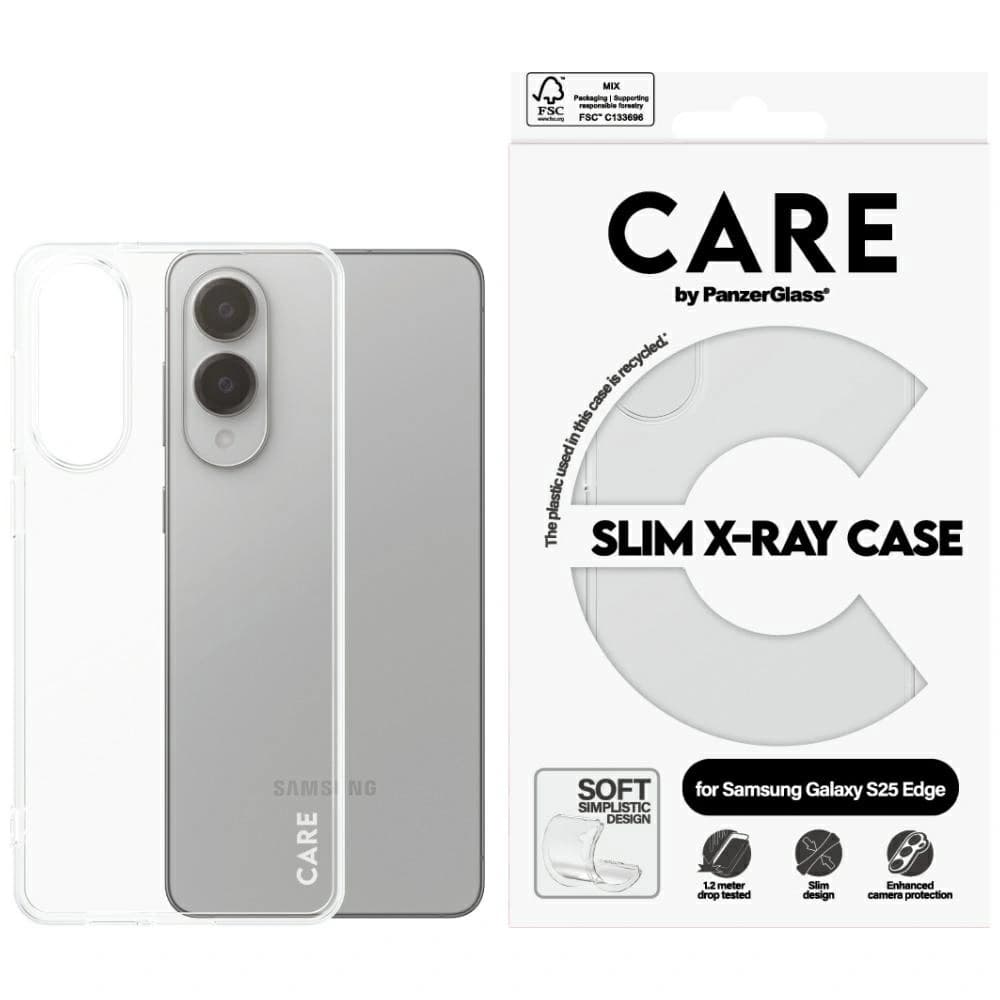 CARE von PanzerGlass Fashion X-Ray Samsung Galaxy S25 Edge klar - 1