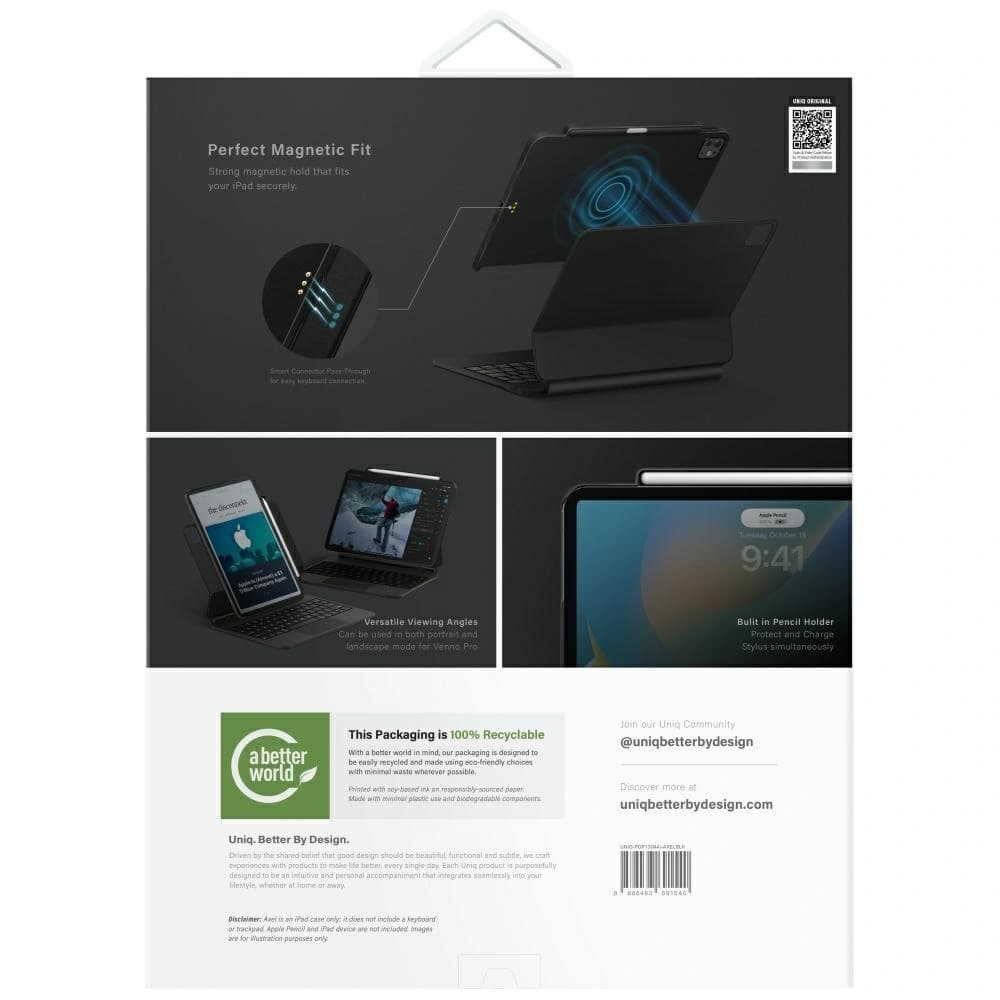 UNIQ Axel Apple iPad Pro 13" 2024 negru - 8