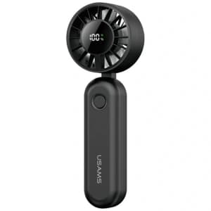 USAMS Mini ZB352 Skládací ruční ventilátor 1200mAh černý