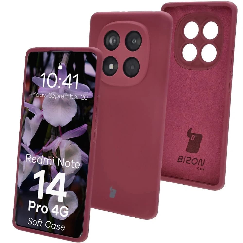 Bizon Soft Case Xiaomi Redmi Note 14 Pro 4G dark purple - 1