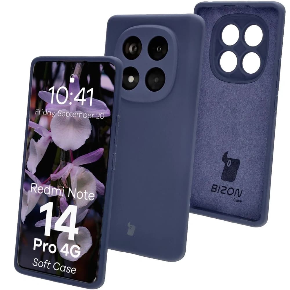 Bizon Soft Case Xiaomi Redmi Note 14 Pro 4G dark blue - 1