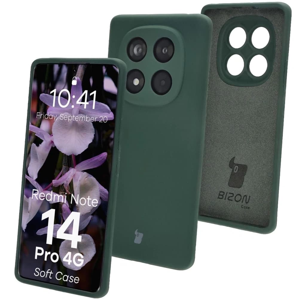Bizon Soft Case Xiaomi Redmi Note 14 Pro 4G dark green - 1