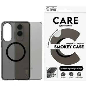 Etui CARE by PanzerGlass Flagship Urban Combat Black QI do Samsung Galaxy S25 Edge dymny