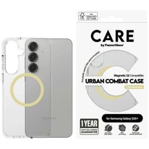 CARE by PanzerGlass Flagship Urban Combat Chardonnay QI Samsung Galaxy S25+ Plus clear