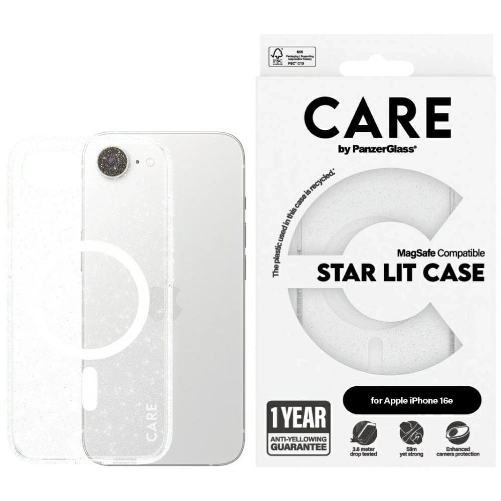 CARE by PanzerGlass Flagship Urban Combat StarLight White MagSafe Apple iPhone 17e / 16e clear - 1