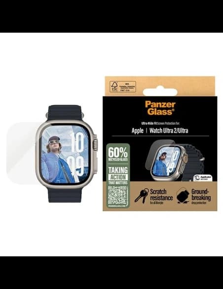 Szkło ochronne PanzerGlass Ultra-Wide Fit Apple Watch Ultra 1 / 2
