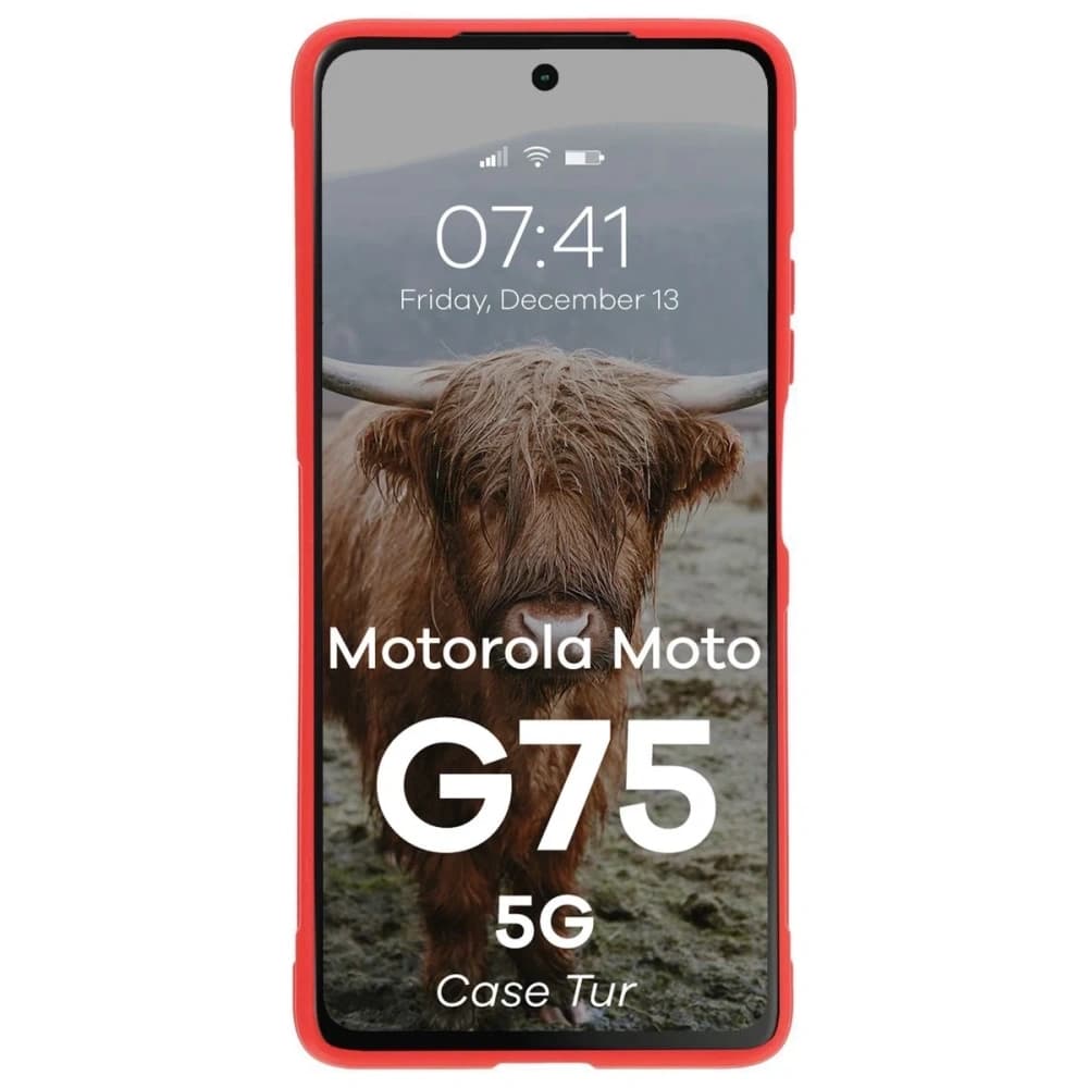 Carcasa Bizon Tur Motorola Moto G75 5G roșie - 5