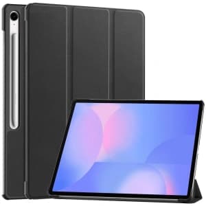 Etui z klapką Bizon Case Tab Croc do Samsung Galaxy Tab S10 FE+ Plus czarne
