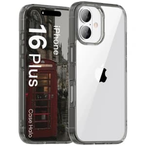 Bizon Case Halo Apple iPhone 16 Plus smoky black