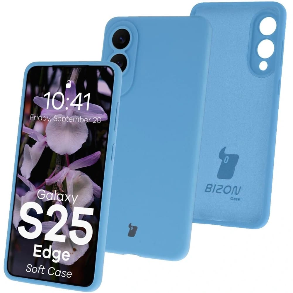 Bizon Soft Case Samsung Galaxy S25 Edge blau - 1