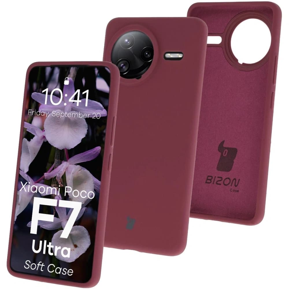Bizon Soft Case Xiaomi POCO F7 Ultra dunkel lila - 1