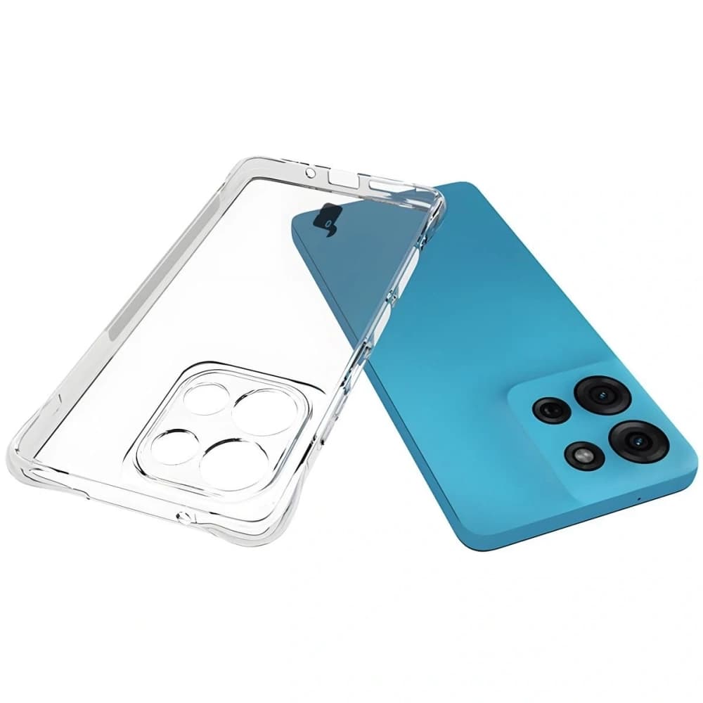Bizon Case Clear Pack flexibles Gehäuse + 2x Bildschirmfolie Motorola Moto G75 5G - 5