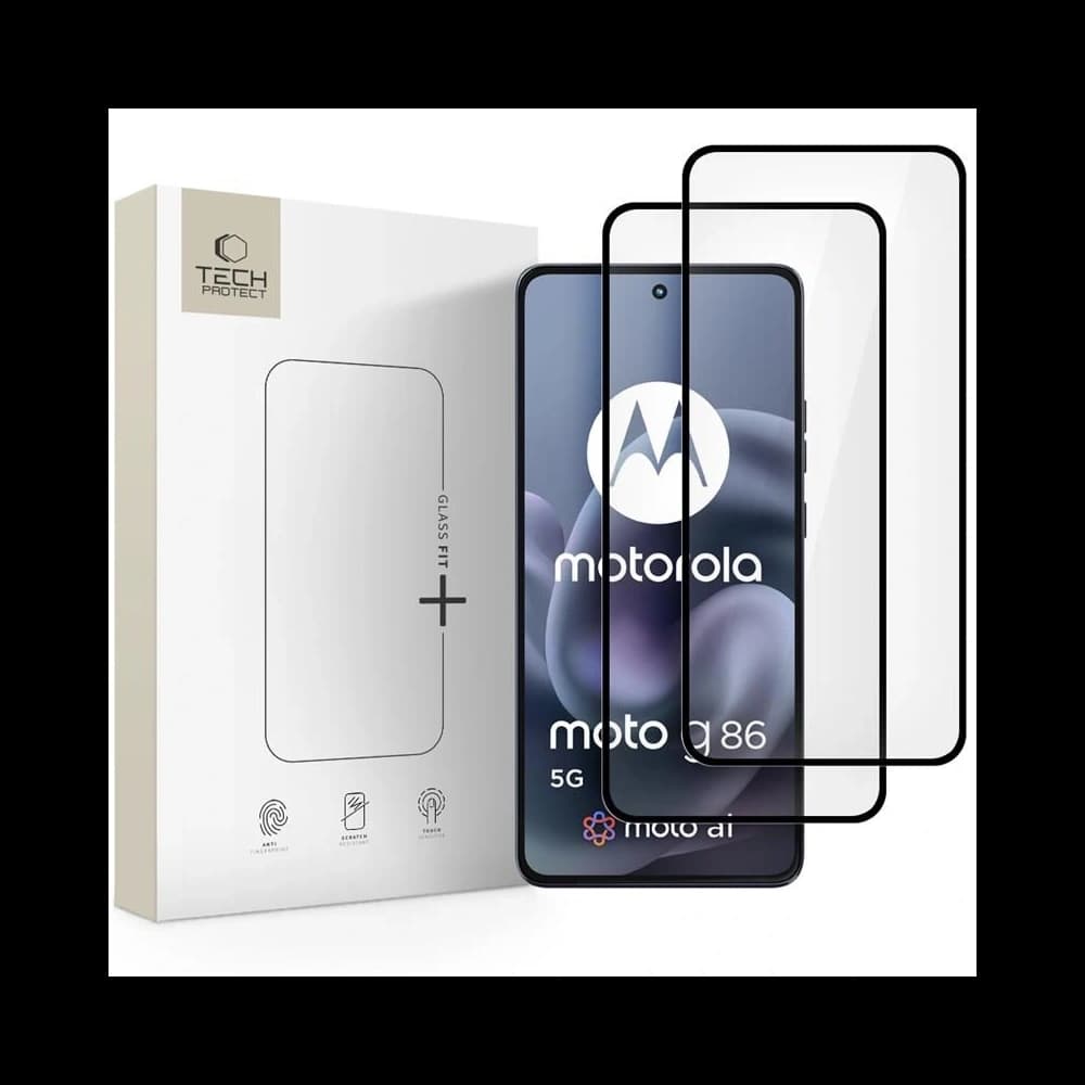 Tech-Protect Glass Fit+ Motorola Moto G86 5G / G86 5G Power Černá [2 BALENÍ] - 1