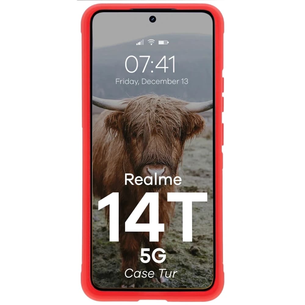 Bizon Case Tur Realme 14T 5G red - 5