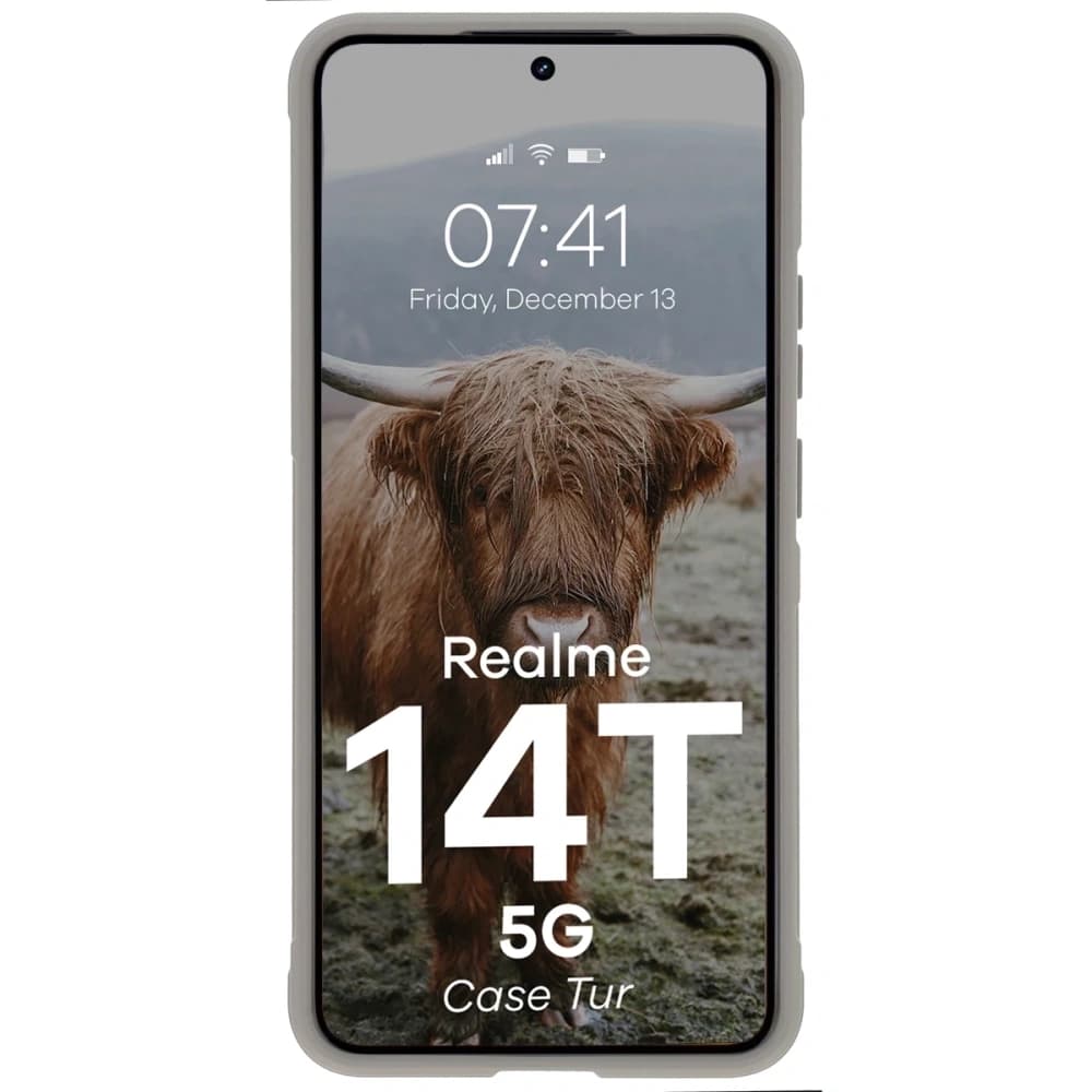 Pancerne etui Bizon Case Tur do Realme 14T 5G jasnoszare - 5