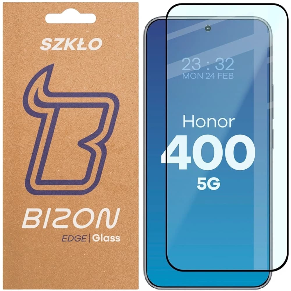 Bizon Glass Edge 2 Honor 400 fekete keret - 1