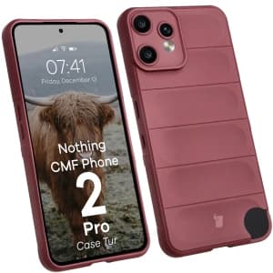 Bizon Case Tur Nothing CMF Phone 2 Pro burgunderrot