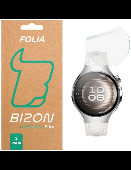 Folia hydrożelowa na ekran Bizon Glass Watch Hydrogel do Huawei Watch 5 42mm [2 PACK]