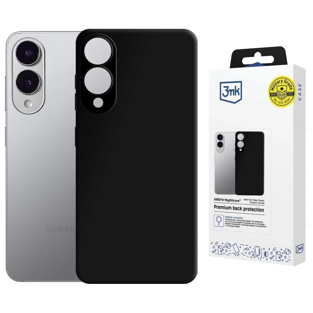 3MK Hardy MagSilicone Samsung Galaxy S25 Edge black - 1