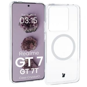 Bizon Case CrystalO Magnetic Realme GT 7 / 7T clear