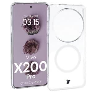 Bizon Case CrystalO Magnetic Vivo X200 Pro clear