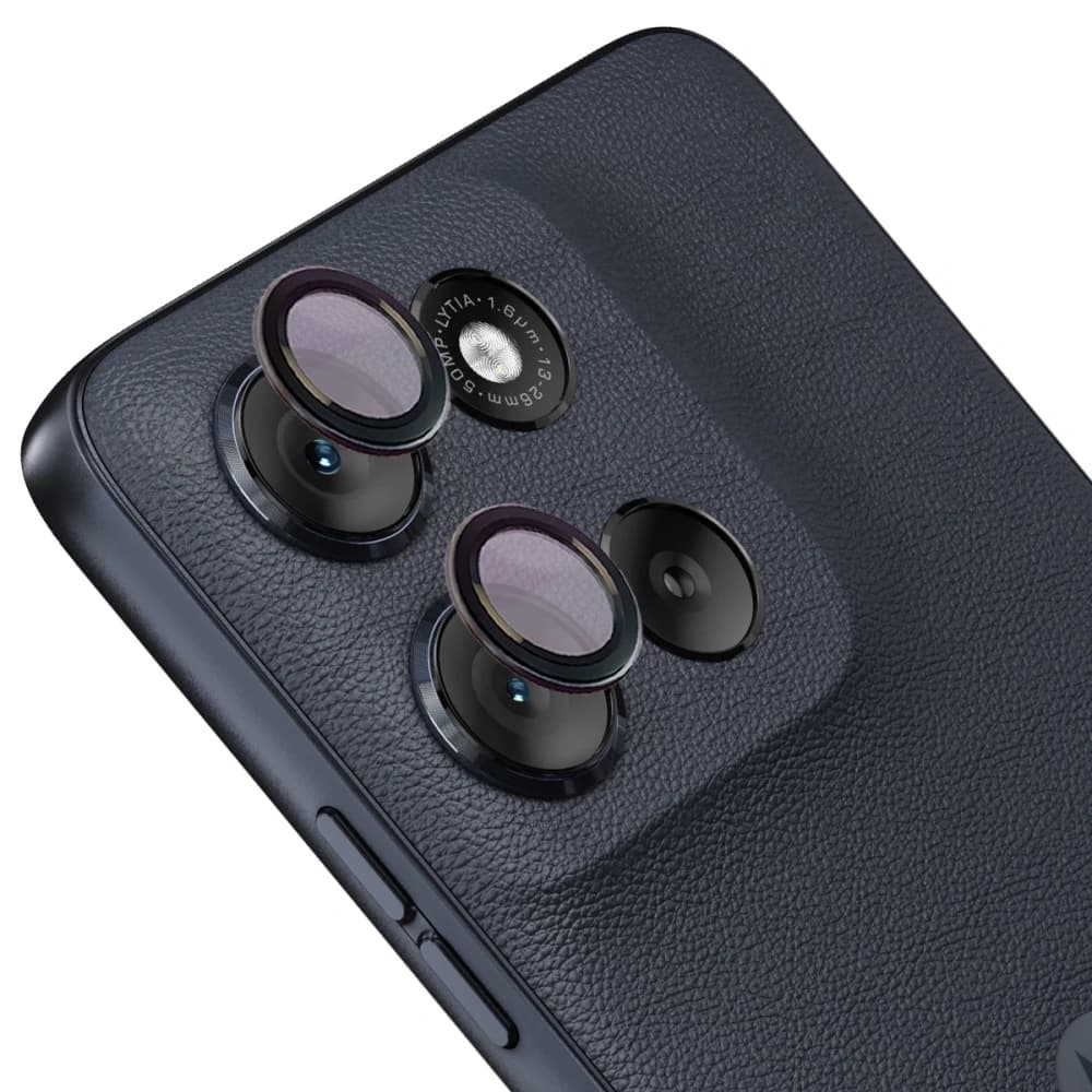 Bizon Glass Snap Linse Motorola Moto G56 5G schwarzer Rahmen - 1