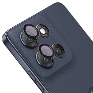 Bizon Glass Snap Lens Motorola Moto G86 5G / G86 Power 5G black frame