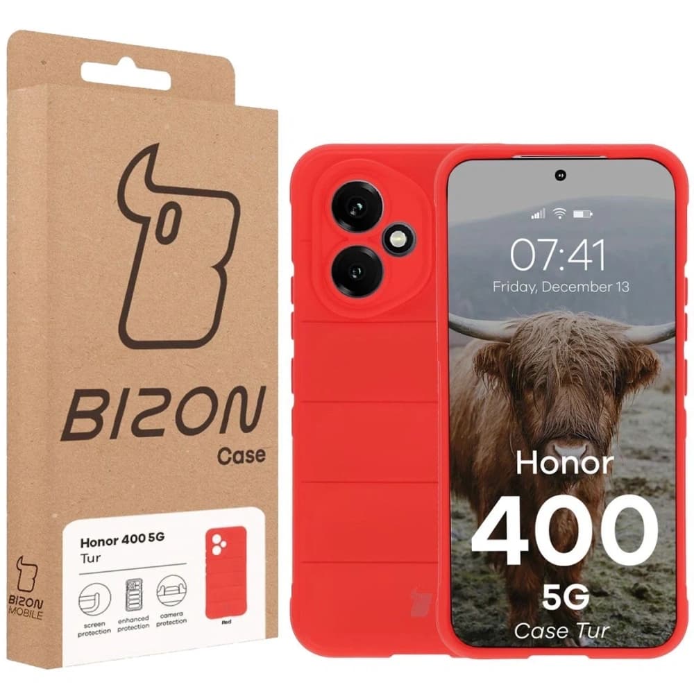 Pancerne etui Bizon Case Tur do Honor 400 5G czerwone - 8