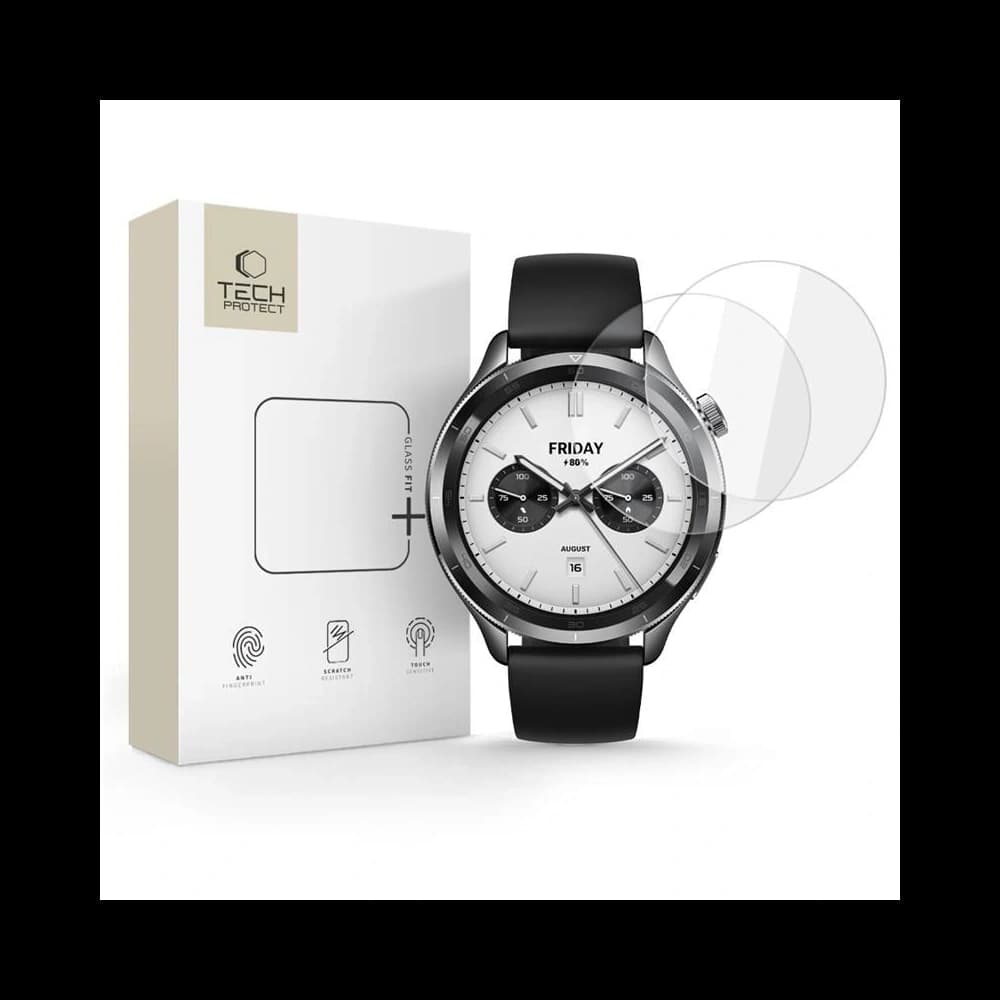 Tech-Protect Glass Fit+ Xiaomi Watch S4 Clear [2 PACK] - 1
