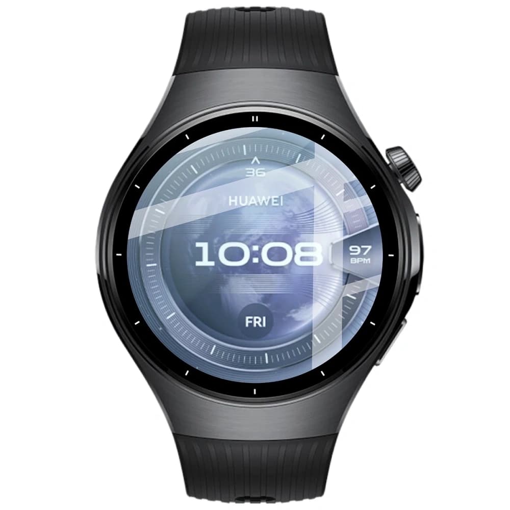 Bizon Glas Uhr Edge Hybrid Huawei Watch 5 46mm schwarz - 2