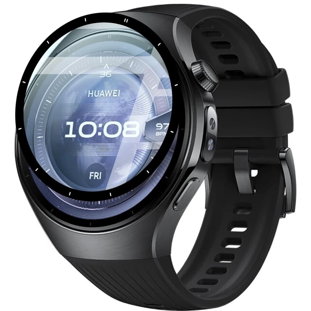 Bizon Glas Uhr Edge Hybrid Huawei Watch 5 46mm schwarz - 3