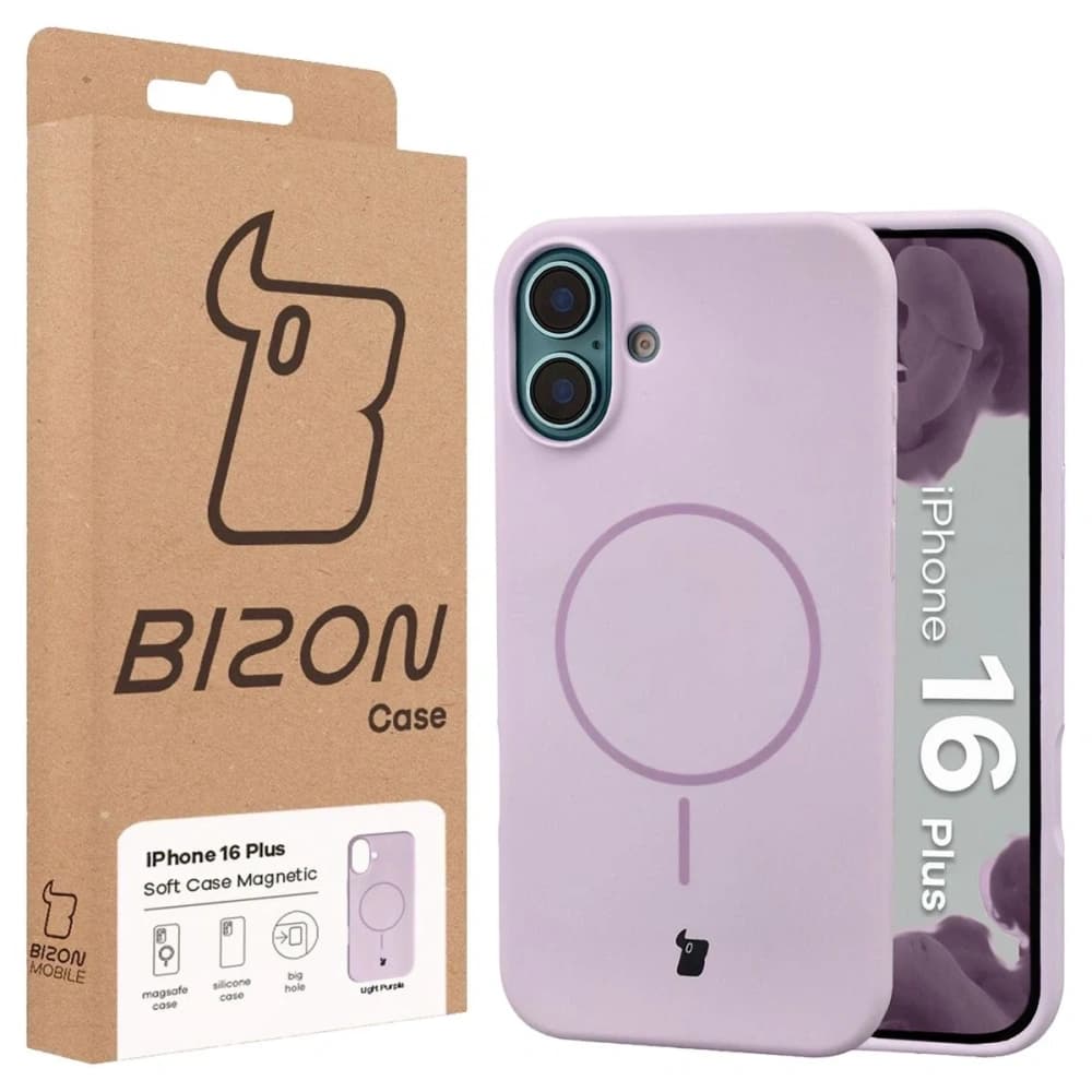 Bizon Soft Case Magnetic Apple iPhone 16 Plus světle fialový - 8