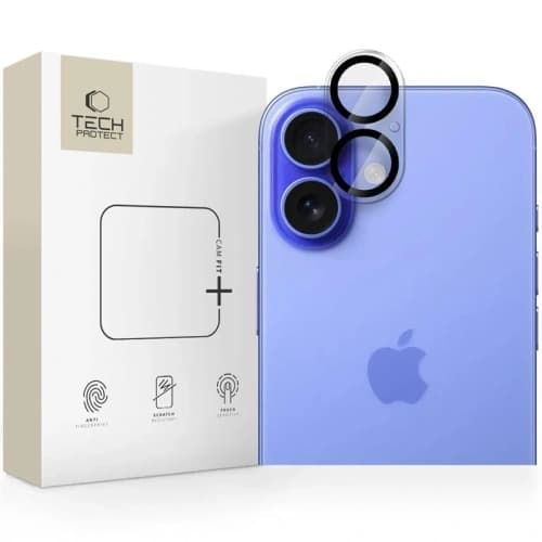Tech-Protect Cam Fit+ Apple iPhone 16 / 16 Plus Átlátszó