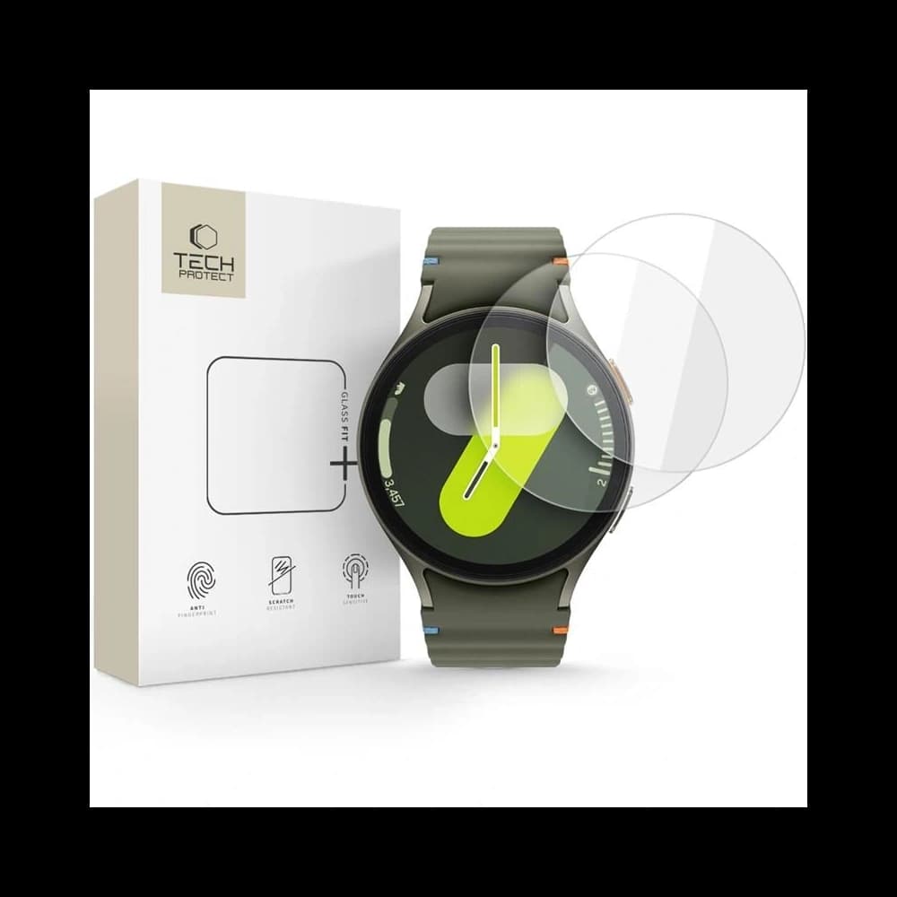 Tech-Protect Glass Fit+ Samsung Galaxy Watch 4/5/6/7 44mm Clear [2 PACK] - 1