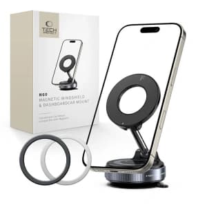 Tech-Protect N60 Suport Magnetic MagSafe pentru Parbriz și Bord Negru